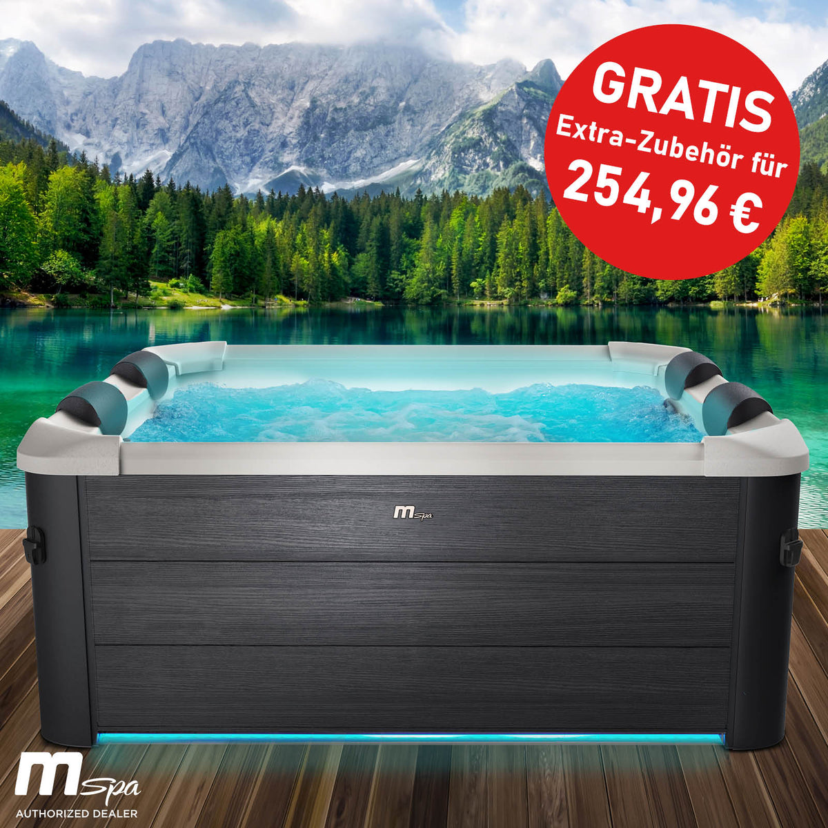 BRAST Mspa Whirlpool OSLO Maxi Set 6 Personen