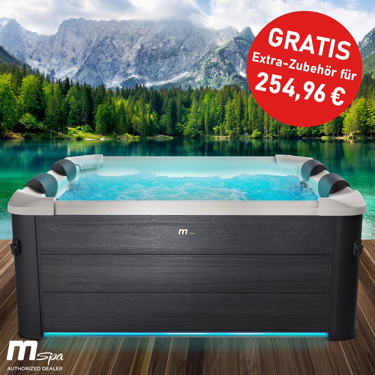 BRAST Mspa Whirlpool OSLO Maxi Set 6 Personen