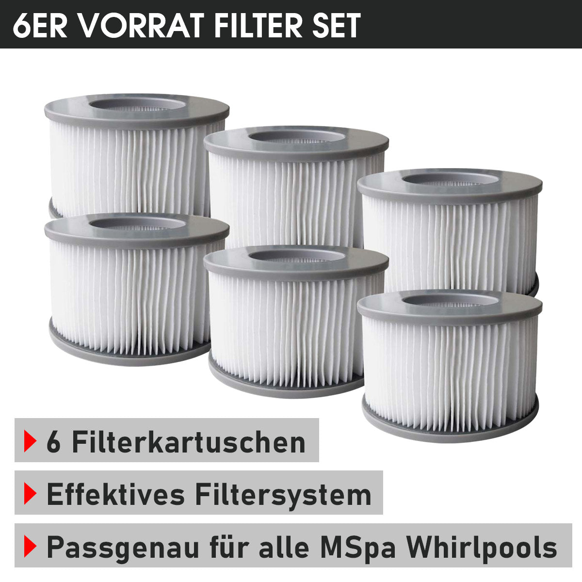 BRAST Mspa Whirlpool OSLO PLUS XL Maxi Set 6 Personen