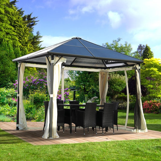 Alu Pavillon SUMMERTIME 3x3m inkl. Moskitonetz