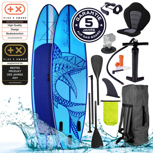 SUP Board aufblasbar SHARK 300 blue