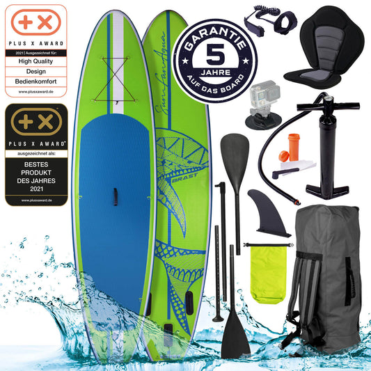 SUP Board aufblasbar SHARK 300 green