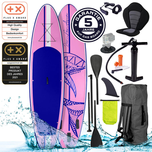 SUP Board aufblasbar SHARK 300 pink