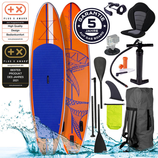 SUP Board aufblasbar SHARK 320 orange