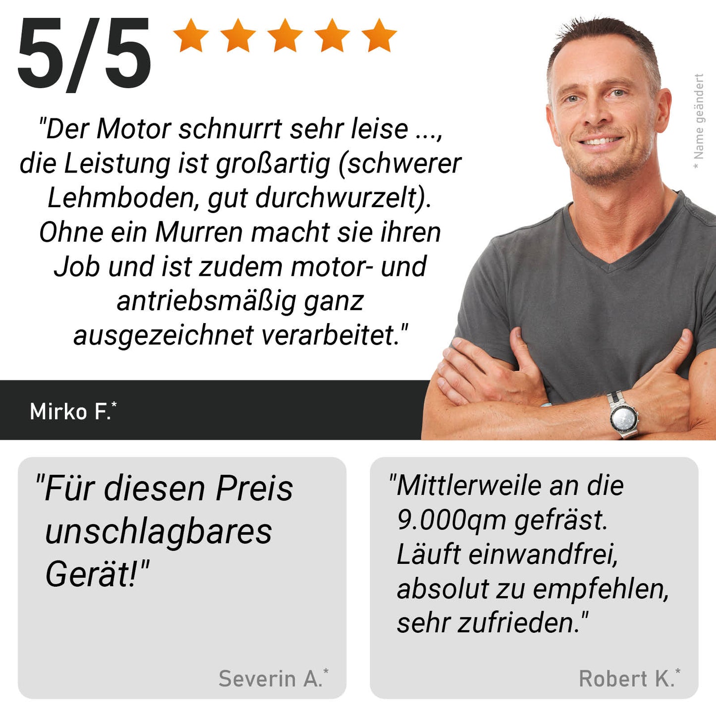 BRAST Elektro Motorhacke 1500L