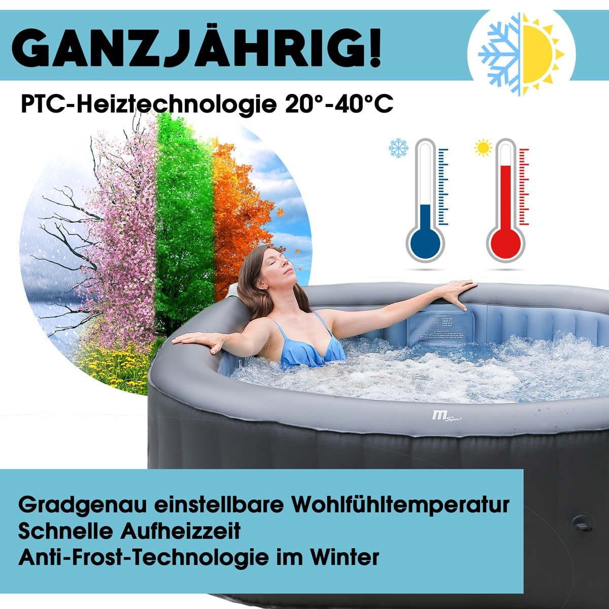 MSpa Whirlpool Carlton 6 Personen aufblasbar