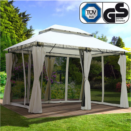 Pavillon EASINESS 3x4m beige inkl. Moskitonetz