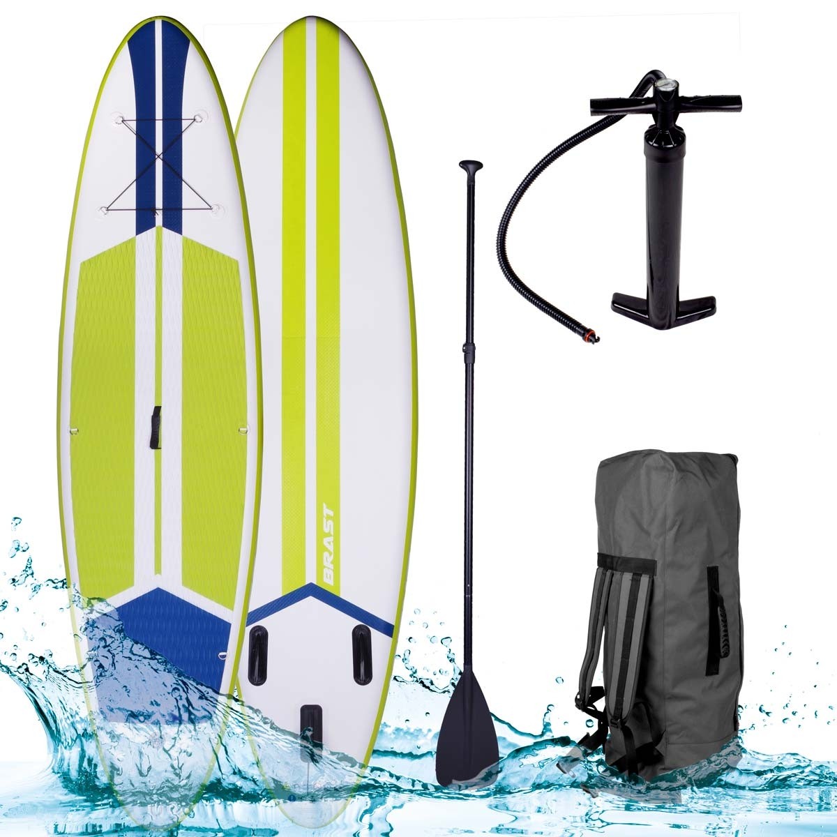 SUP Board aufblasbar GALAXY 300 lime/blau