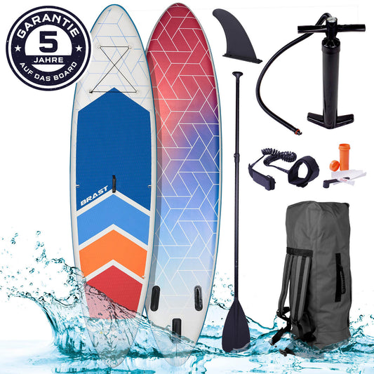 SUP Board aufblasbar GRID 320 blue red