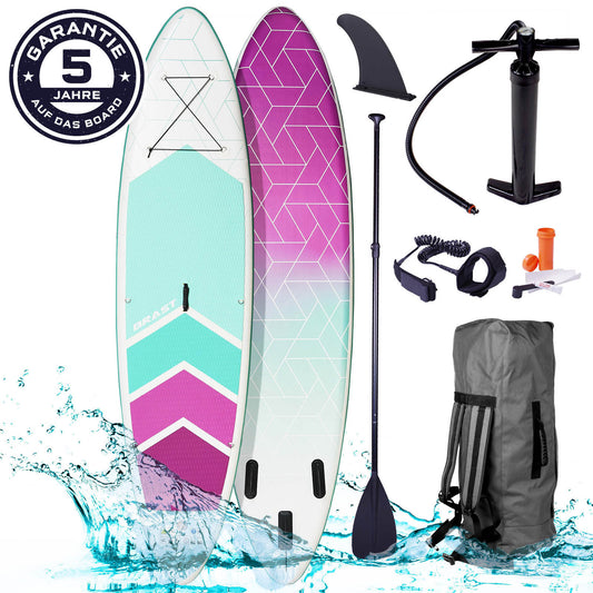 SUP Board aufblasbar GRID 320 türkis
