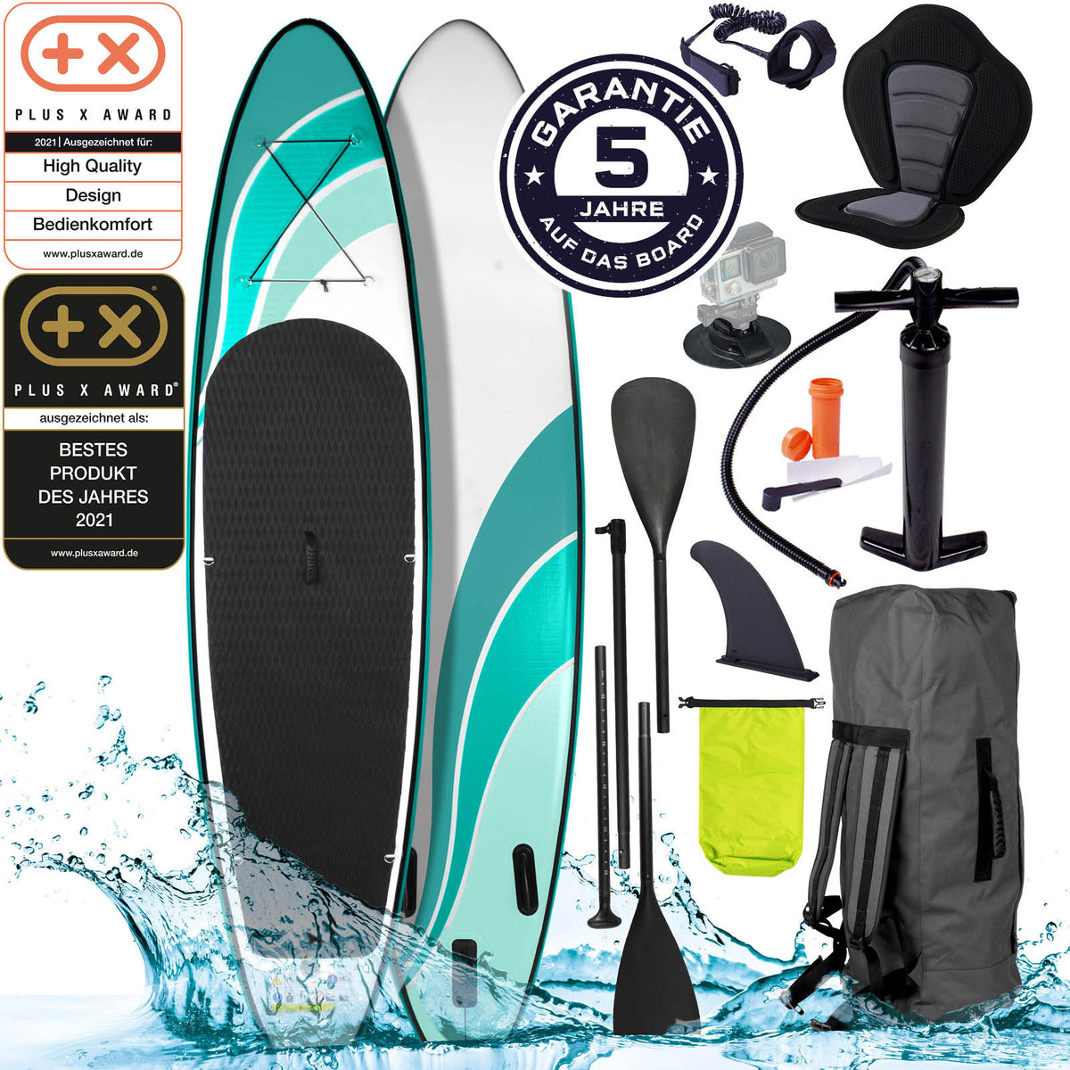 SUP Board aufblasbar mit Sitz WAVE 320