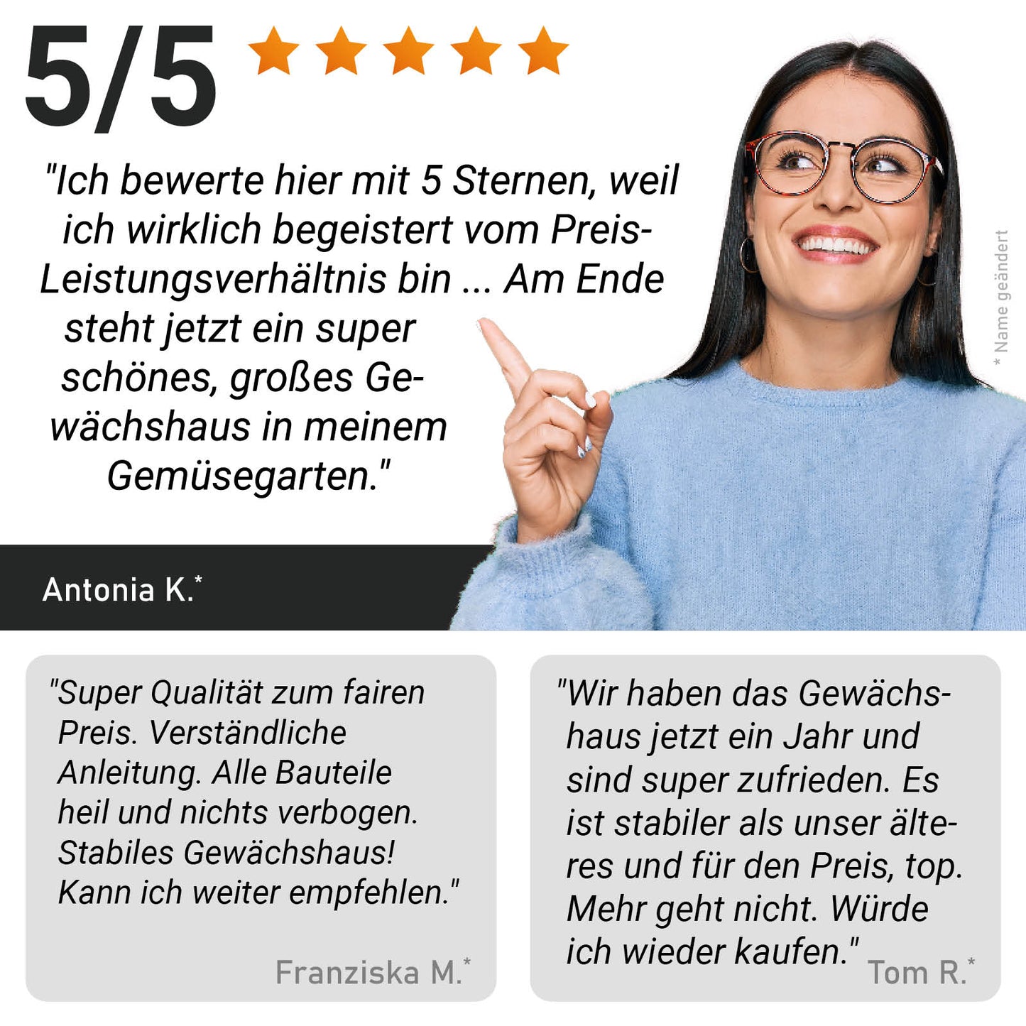 BRAST Aluminium-Gewächshaus 380x250x205 Alu-Profile Grün
